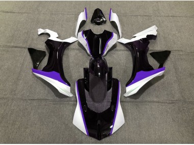 Lila-Schwarz-Weiß 2015-2019 Yamaha R1 Motorrad Verkleidungen