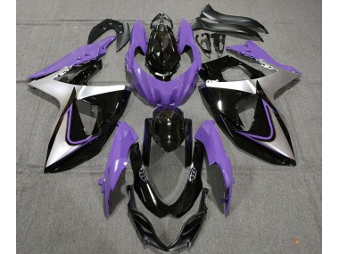 Lila Silber & Schwarz 2009-2016 Suzuki GSXR 1000 Motorrad Verkleidungen