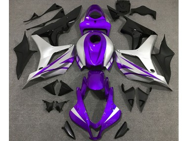 Lila-Silber-Stil OEM 2007-2008 Honda CBR600RR Motorrad Verkleidungen