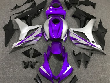 Lila-Silber-Stil OEM 2007-2008 Honda CBR600RR Motorrad Verkleidungen