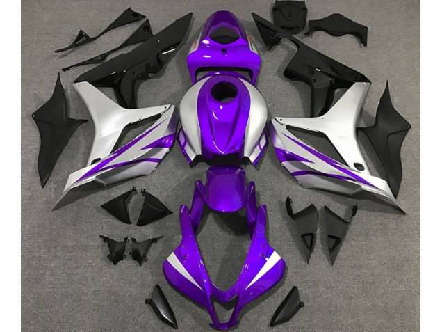 Lila-Silber-Stil OEM 2007-2008 Honda CBR600RR Motorrad Verkleidungen Lila-Silber-Stil OEM 2007-2008 Honda CBR600RR Motorrad Verkleidungen