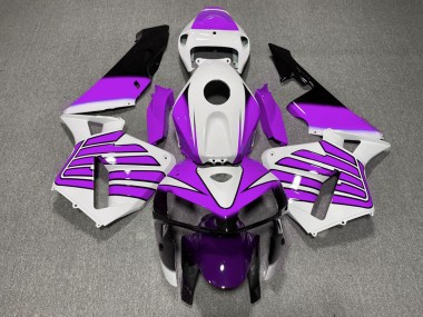 Lila-Weiße Flügel 2005-2006 Honda CBR600RR Motorrad Verkleidungen