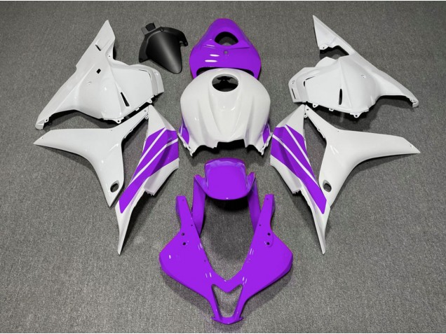 Lila & Weißer Seitenstreifen 2009-2012 Honda CBR600RR Motorrad Verkleidungen Lila & Weißer Seitenstreifen 2009-2012 Honda CBR600RR Motorrad Verkleidungen