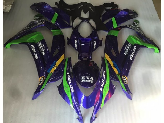 Lilagrün & Glanz 2016-2019 Kawasaki ZX10R Motorrad Verkleidungen Lilagrün & Glanz 2016-2019 Kawasaki ZX10R Motorrad Verkleidungen