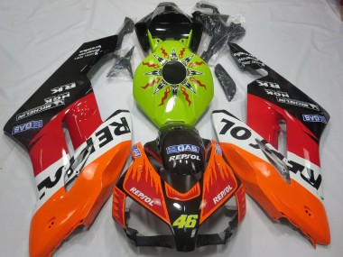 Lime Rossi Repsol 2004-2005 Honda CBR1000RR Motorrad Verkleidungen