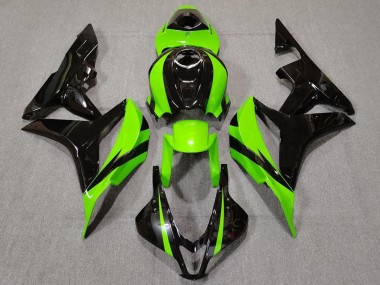 Limettengrün & Schwarz 2007-2008 Honda CBR600RR Motorrad Verkleidungen
