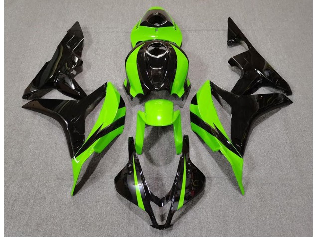 Limettengrün & Schwarz 2007-2008 Honda CBR600RR Motorrad Verkleidungen Limettengrün & Schwarz 2007-2008 Honda CBR600RR Motorrad Verkleidungen