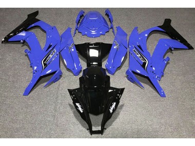 Logos In Glänzendem Blau 2011-2015 Kawasaki ZX10R Motorrad Verkleidungen