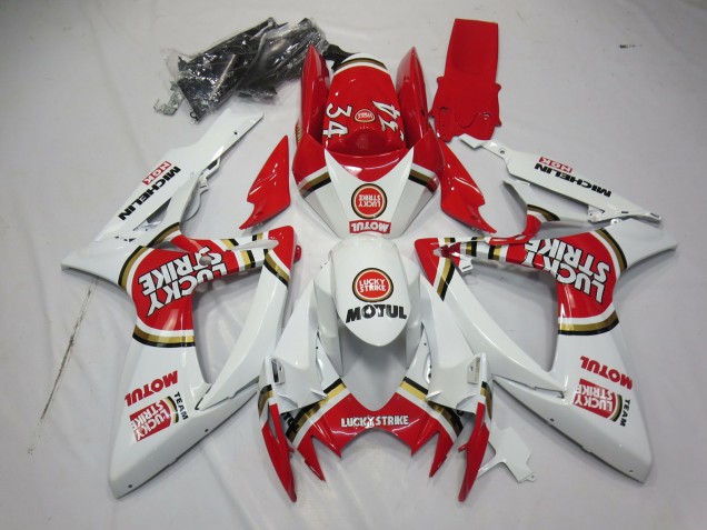 Lucky Strike 2006-2007 Suzuki GSXR 600-750 Motorrad Verkleidungen Lucky Strike 2006-2007 Suzuki GSXR 600-750 Motorrad Verkleidungen