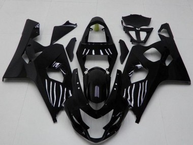 Suzuki GSXR 600/750 Motorrad Verkleidung 2004-2005 - Glanzendes Schwarz