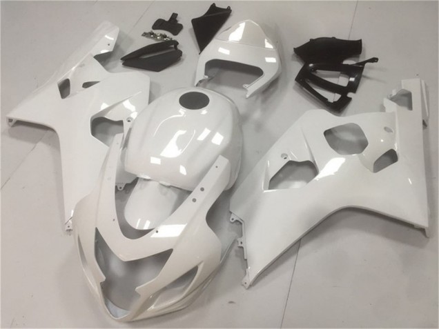 Suzuki GSXR 600/750 Motorrad Verkleidung 2004-2005 - Glanzendes Weiss