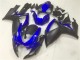 Suzuki GSXR 600/750 Motorrad Verkleidung 2006-2007 - Blau Matt Schwarz