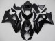 Suzuki GSXR 1000 Motorrad Verkleidung 2007-2008 - Glanzendes Schwarz Matt Schwarz Kein Aufkleber
