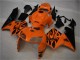 Honda CBR600RR Motorrad Verkleidung 2005-2006 - Orange Schwarz Flamme
