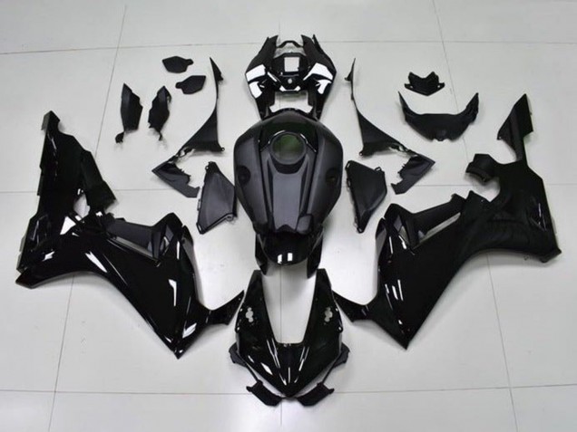 Honda CBR1000RR Motorrad Verkleidung 2017-2023 - Glanzendes Schwarz Matt Schwarz