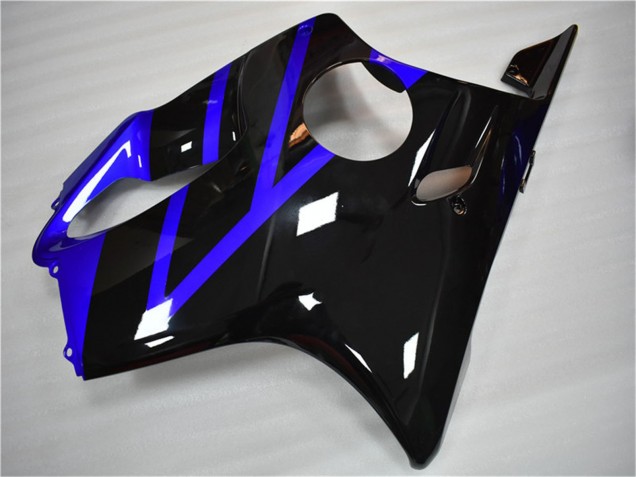 Honda CBR600 F4i Motorrad Verkleidung Kit 2004-2007 - Blau Glanzendes Schwarz