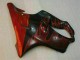 Honda CBR600 F4i Motorrad Verkleidung 2004-2007 - Glanzendes Schwarz Rot Flamme