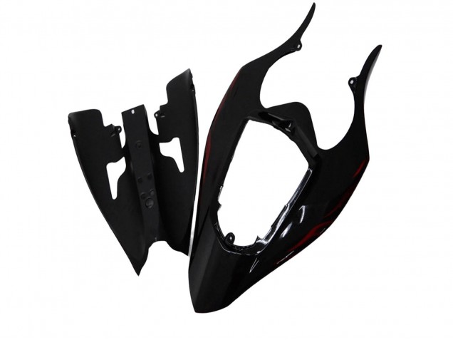 Yamaha YZF R1 Motorrad Verkleidung 2004-2006 - Glanzendes Schwarz Rot Flamme