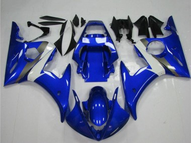 Yamaha YZF R6 Motorrad Verkleidung 2003-2004 - Blau Weiss
