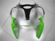 Kawasaki ZX6R Motorrad Verkleidung Kit 2000-2002 - Grun Weiss Schwarz