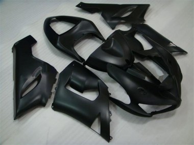 Kawasaki ZX6R Motorrad Verkleidung 2005-2006 - Matt Schwarz