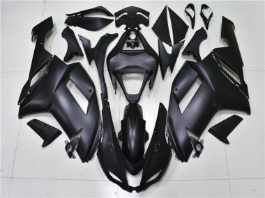 Kawasaki ZX6R Motorrad Verkleidung 2007-2008 - Matt Schwarz