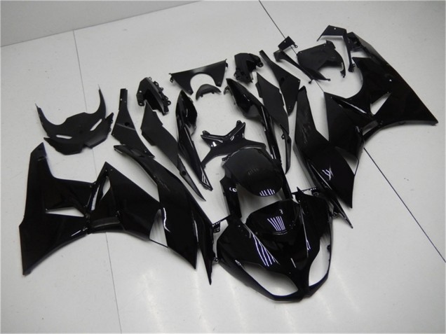Kawasaki ZX6R Motorrad Verkleidung 2009-2012 - Glanzendes Schwarz
