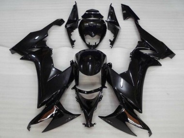 Kawasaki ZX10R Motorrad Verkleidung 2008-2010 - Glanzendes Schwarz