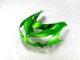 Kawasaki ZX14R ZZR1400 Motorrad Verkleidung 2012-2024 - Grun Glanzendes Schwarz