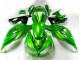 Kawasaki ZX14R ZZR1400 Motorrad Verkleidung 2012-2024 - Grun Glanzendes Schwarz