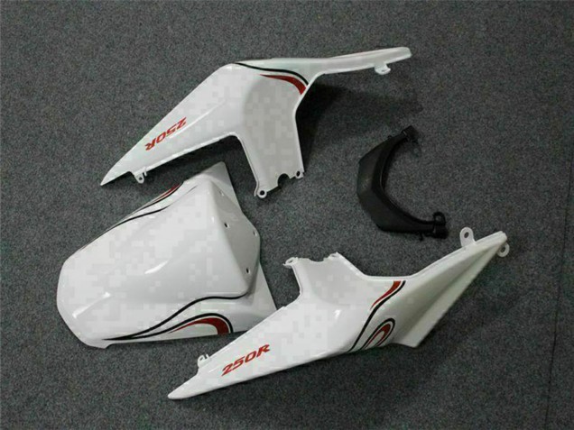 Kawasaki EX250 Motorrad Verkleidung 2008-2012 - Weiss Rot