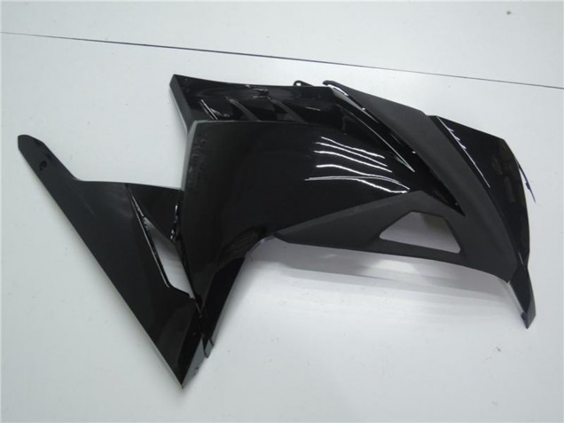 Kawasaki Ninja 300 EX300R Motorrad Verkleidung 2013-2024 - Glanzendes Schwarz Matt Schwarz