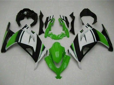 Kawasaki Ninja 300 EX300R Motorrad Verkleidung 2013-2024 - Weiss Grun Schwarz