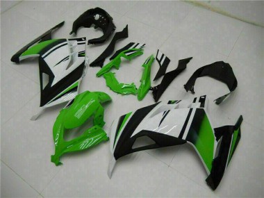 Kawasaki Ninja 300 EX300R Motorrad Verkleidung 2013-2024 - Weiss Grun Schwarz