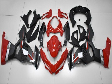 Kawasaki EX400 Motorrad Verkleidung 2018-2024 - Rot Grau Schwarz