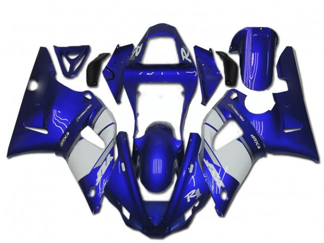Yamaha YZF R1 Motorrad Verkleidung 2000-2001 - Blau Weiss