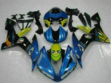 Yamaha YZF R1 Motorrad Verkleidung 2004-2006 - Blau Gelb Hai