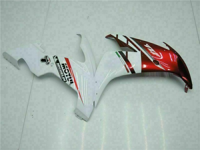 Yamaha YZF R1 Motorrad Verkleidung 2004-2006 - Weiss Rot Gelb Motul 46