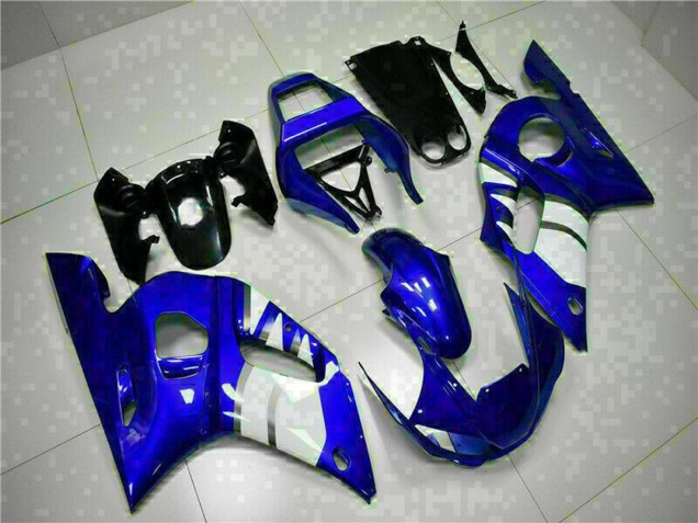 Yamaha YZF R6 Motorrad Verkleidung 1998-2002 - Blau Weiss