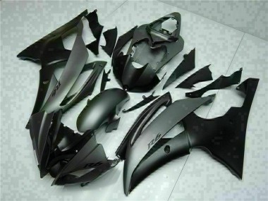 Yamaha YZF R6 Motorrad Verkleidung 2008-2016 - Grau Matt Schwarz