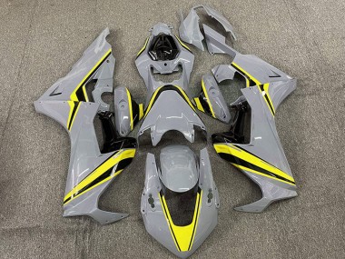 Honda CBR1000RR Motorrad Verkleidung 2017-2023 - Nardo Grau mit Gelb Streifen