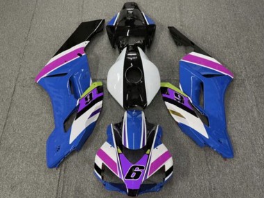Honda CBR1000RR Motorrad Verkleidung 2004-2005 - Weiss Blau Lila Gelb Glanzendes Schwarz 6