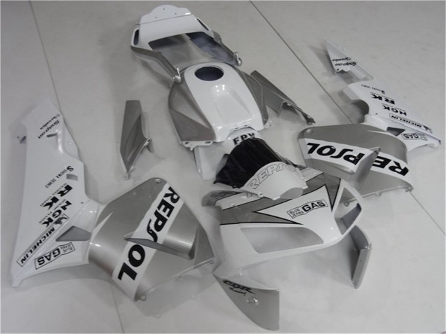Honda CBR600RR Motorrad Verkleidung 2003-2004 - Weiss Silber Schwarz Repsol