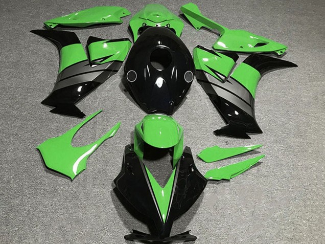 Honda CBR1000RR Motorrad Verkleidung 2012-2016 - Grun Grau Glanzendes Schwarz