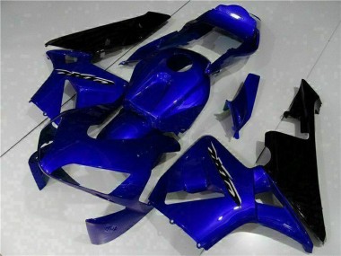 Honda CBR600RR Motorrad Verkleidung Kit 2003-2004 - Blau Glanzendes Schwarz