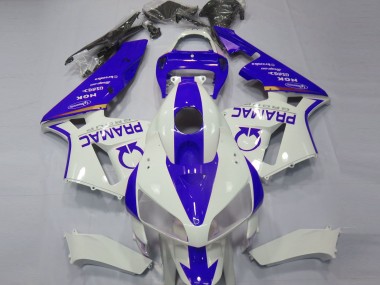Honda CBR600RR Motorrad Verkleidung 2005-2006 - Weiss Blau Pramac