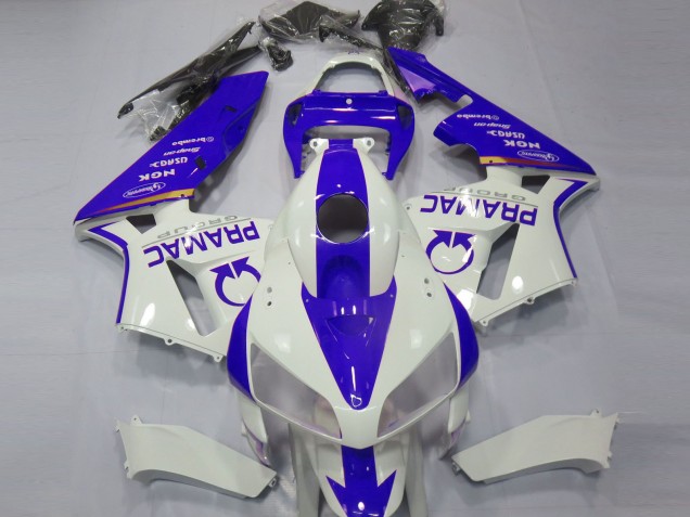 Honda CBR600RR Motorrad Verkleidung 2005-2006 - Weiss Blau Pramac