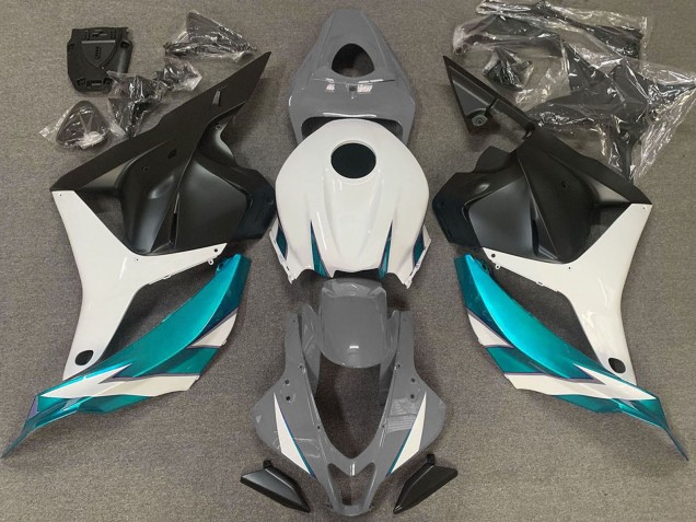 Honda CBR600RR Motorrad Verkleidung 2009-2012 - Weiss Grau Blau Matt Schwarz