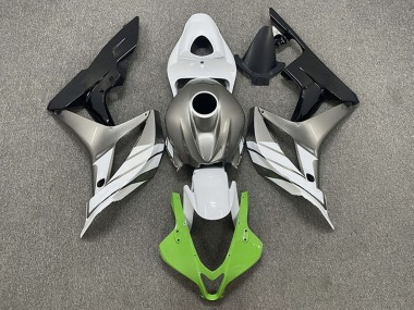 Honda CBR600RR Motorrad Verkleidung 2007-2008 - Silber Weiss Grun Glanzendes Schwarz