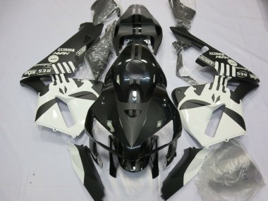 Honda CBR600RR Motorrad Verkleidung 2005-2006 - Weiss Matt Schwarz Puisher Logo
